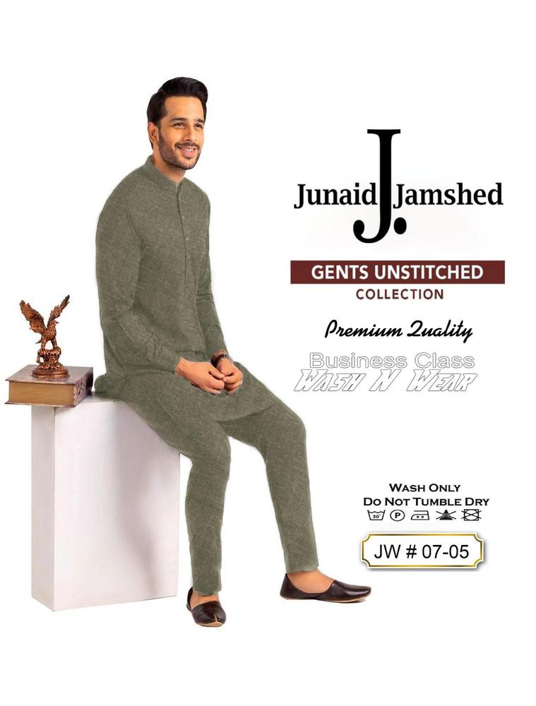 Men's Unstitched Double Tone Silk Plain Suit